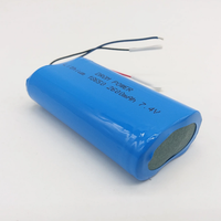 Paket Baterai Lithium Iron Rechargeable Grosir 7.4V 2600mAh Grade-A untuk Jam Tangan, Mainan, Bluetooth, Smart, OEM, Peralatan Khusus, GPS