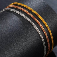 Mode de luxe AU750 pur solide véritable 18K chaîne en or collier bijoux fins résultats accessoires femmes dames femmes colliers