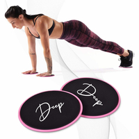 Logotipo personalizado Push-Up Floors Sliding Gym Pilates Gliders Ab Ejercicio Core Sliders Fitness Workout Gliding Discs With Booty Bands