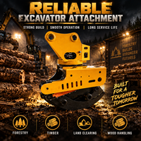 Forestry Tree Shear Grapple for 5-10 Ton Excavator Hydraulic Cutting Attachment NM400 Material Gear for Logs Timber Handling