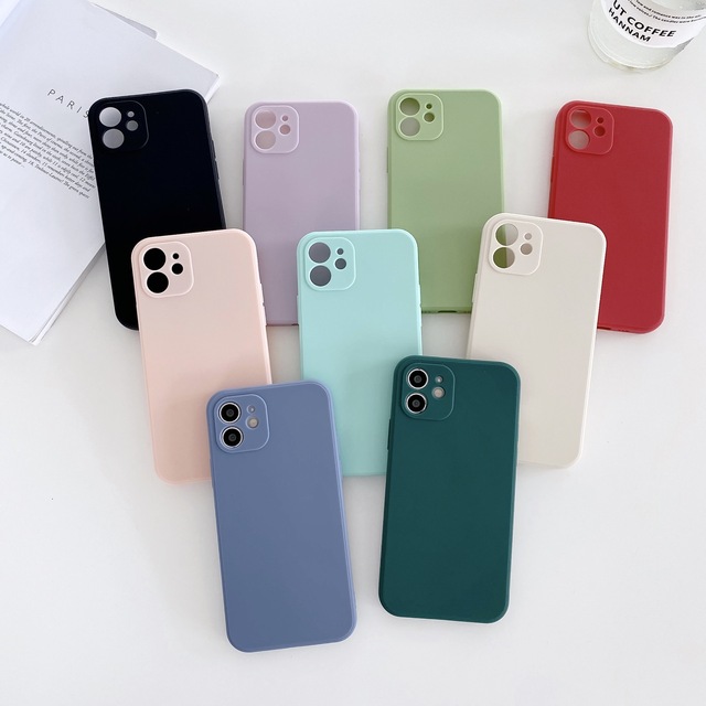 Frosted Design Silicone Pattern Shockproof Slim Mobile Phone Case for 17/16/15 Air-Soft Models