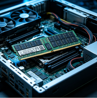 Memoria Registrada ECC DDR5 de 96 GB de Alta Capacidad a 6400 MHz Sellada de Fábrica, Rendimiento Estable para Virtualización en la Nube y Bases de Datos