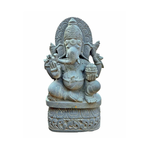 Sculptures en marbre modernes finies à la main pour la décoration artistique, surface lisse, détails fins, forme en pierre robuste, adaptées aux temples et aux villas - Product Image 1