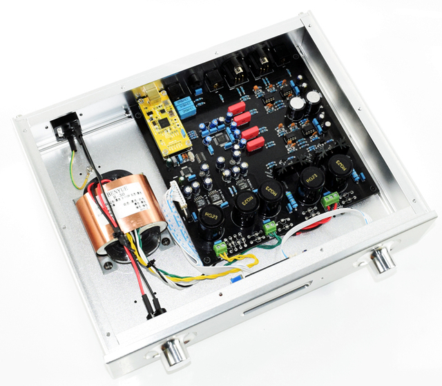PACKBOXPRICE New Single Chip AK4497EQ+AK4118 Balanced Audio Decoder DAC Fiber Coaxial USB Input Support DSD -Silver