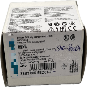 3SB3000-5BD01-Z ล็อกไดรฟ์ใหม่ดั้งเดิม3-6มม. PLC - Product Image 1