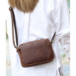 Boshiho - Bolso Bandolera de Cuero Crazy Horse Vintage para Hombre, Bolso Cruzado para Hombre y Mujer - Product Image 6