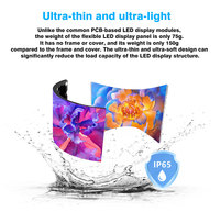 Panel LED Comercial Flexible para Mostrador de DJ, Pantalla LED para Mesa de Centro Comercial, Tamaño Personalizado
