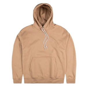 Sudadera con Capucha Color Caqui con Logotipo Personalizado para Hombre, Sudadera Cómoda, Informal, Vintage, Sólida, con Bolsillo Tipo Canguro y Cordón Ajustable - Product Image 1