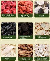 Groothandel Ginseng Negen Schatten Thee Jujube Aroma Natuurlijke Gemengde Kruidenthee Driehoekige Thee Zakjes