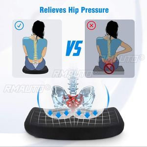 Automobiles Seat Covers Car Seat <b>Cushion</b> Pad <b>Memory</b> <b>Foam</b> Mat for Auto Office Chair Back Sciatica Pain Relief - Product Image 2