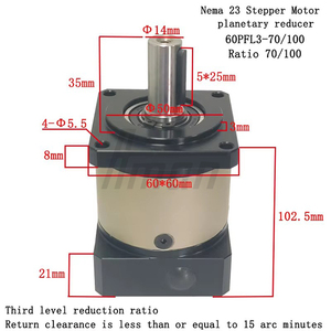 Kit de Máquina CNC con Motor Paso a Paso Nema 23, Modelo 60PF, Relación 100, Montaje con Brida, 1 Año de Garantía, Reductor de Velocidad con Engranajes Planetarios - Product Image 5