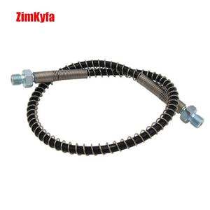 Zimakyfa QHG-M10 Manguera de Acero Inoxidable de Alta Presión de 50cm con Rosca M10*1 para Recarga de Aire PCP, Envuelta en Nailon, 40Mpa - Product Image 4