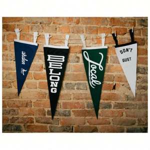 Bandera de Fieltro Deportiva Personalizada con Logotipo, para Fútbol, 12x30'', Simple o Doble, para Escuelas, Universidades y Equipos, en Promoción - Product Image 2