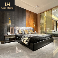 Vente directe d'usine roi queen size 2024 Italie meubles de chambre à coucher ensemble de chambre lit de luxe