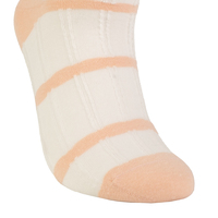 Chaussettes de cheville respirantes antibactériennes personnalisées de haute qualité avec logo pour filles, tricotées, motif rayé printemps-été, usage quotidien