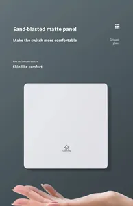 Interrupteur moderne prise blanc interrupteur <span class=keywords><strong>mural</strong></span> à bascule anneau électrolytique 250v Max écran tactile norme britannique Offre Spéciale d'usine - Product Image 6