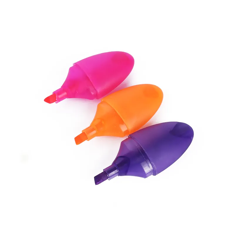 colorful egg shaped highlighter marker pen promotion multi color mini egg shaped highlighter