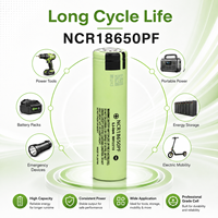 Sel Baterai Lithium Ion NCR18650PF 2900mAh Kelas A, Daya Tahan Tinggi, Dapat Diisi Ulang untuk Paket Penyimpanan Energi Kustom