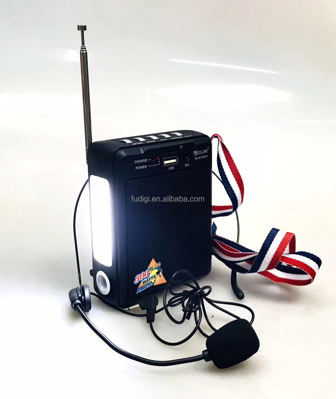 golon rx-bt38mic便携式扬声器fm收音机内置优质立体声双扬声器带