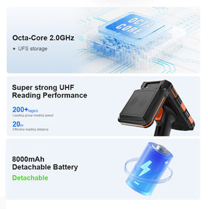 5.5 인치 안드로이드 PDA <span class=keywords><strong>RFID</strong></span> 리더 ISO 18000-6C 장거리 무선 휴대용 UHF 장거리 수동 <span class=keywords><strong>RFID</strong></span> 태그 라벨 리더 - Product Image 5