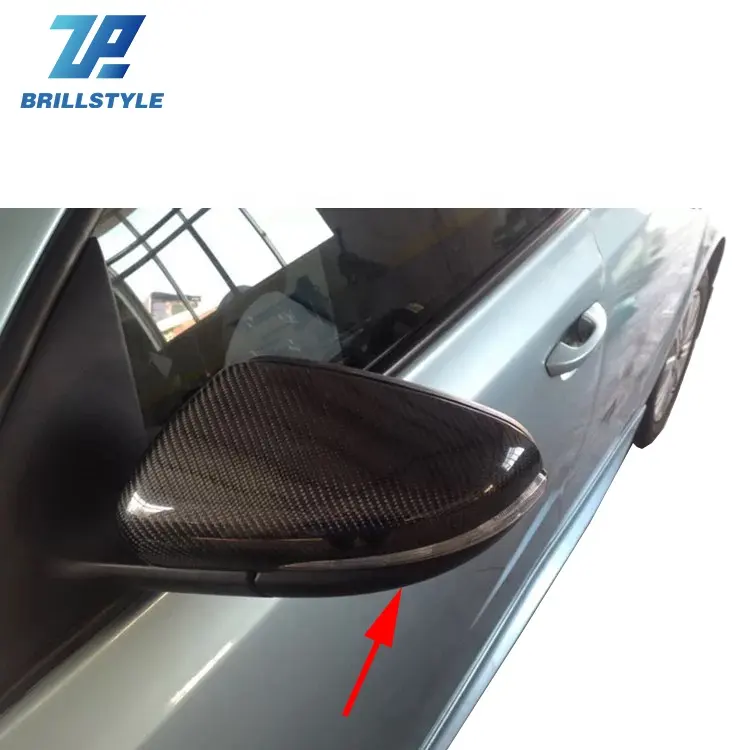Copertura Dello Specchio Della Fibra di carbonio Per VW GTI R20 MK6 Golf 6 Porta Copertura Dello Specchio Senza Lane Assist 2009-2013