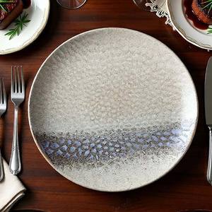 Vaisselle en grès vintage de 11 pouces de DianTong, en vrac, avec glaçure colorée, pour desserts, salades, restaurants, plats en céramique, assiettes creuses - Product Image 1