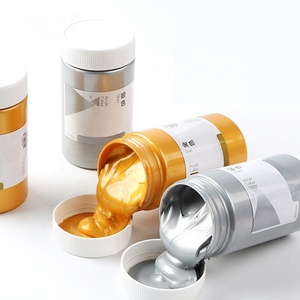 <span class=keywords><strong>Peinture</strong></span> <span class=keywords><strong>acrylique</strong></span> métallisée argent et or 300 ml - Product Image 1