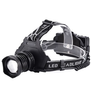 Lampe frontale LED XINSITE 2000mAh rechargeable avec zoom réglable pour la pêche en extérieur - Product Image 1