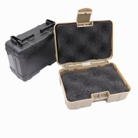 Boîte de rangement tactique rigide en plastique, antichoc, pour outils tactiques d'extérieur, boîte de protection robuste à coque dure