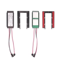 Interrupteur Tactile LED Bleu/Blanc 5A 60W IP22 avec Désembuage, Intensité et Couleurs Réglables, Épaisseur 1-5mm pour Miroir de Salle de Bain