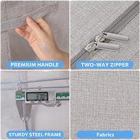 Organiser intelligemment la boîte de garde-robe Bino Organisateurs de draps de lit Rangement des jeans Boîtes pliables et paniers en tissu pour bébé