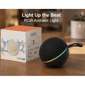 Alaxe 2 Enceinte Bluetooth portable en plastique avec lumière RGB, batterie et corde de transport pour fêtes intérieures et extérieures - Product Image 5