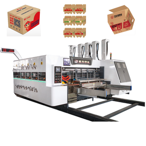SYKM Machine d'impression, rainurage et découpe avancée 3 couleurs pour boîtes à <span class=keywords><strong>pizza</strong></span> et à fruits - Product Image 1