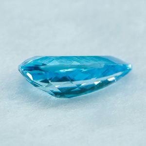 บุษราคัมสีฟ้ารูปลูกแพร์ขนาด14.2*25.5มม. บุษราคัมสีฟ้าสวิส - Product Image 2