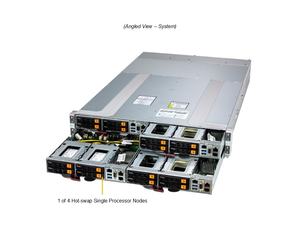 เซิร์ฟเวอร์แบบแร็ค AS-2116GT-HNTF 2U 4-โหนด ซ็อกเก็ตเดี่ยว DDR5 ECC NVMe Hot Swap Barebone สำหรับ Multi Node HPC Cloud Computing แบบกำหนดเองได้ - Product Image 1