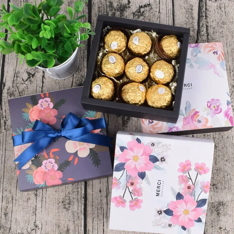 Keluaran baru lipstik dan laci coklat kotak tarik untuk ulang tahun pernikahan Hari Valentine pesta hadiah dekorasi kotak