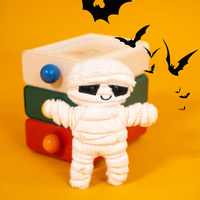 Peluche squelette mignonne, jouet en peluche pour Halloween, poupée douce et moelleuse, décoration de fête d'horreur, cadeau, 3 styles disponibles