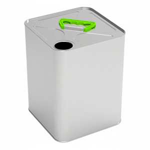 Kontensan K089 - Contenedor Metálico Agrícola Cuadrado de 10 Litros, 198 x 198 x 260 mm - Product Image 2