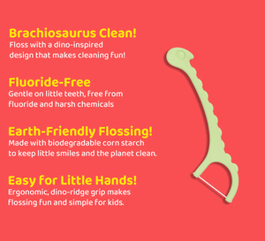 생분해 성 친환경 채식 Bpa 무료 어린이 치실 따기 과일 맛 다채로운 다른 모양 어린이 치실 따기 - Product Image 4