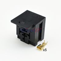 Connecteur de base de relais automobile 5 pôles avec support de montage, prise femelle 3334485008 DJJ7054Y-6.3-21