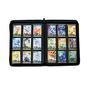 <span class=keywords><strong>Classeur</strong></span> à fermeture éclair en cuir PU avec logo personnalisé, 4, 9 ou 12 pochettes, <span class=keywords><strong>classeur</strong></span> premium <span class=keywords><strong>pour</strong></span> cartes à collectionner Pokémon, cartes de sport, TCG - Product Image 2