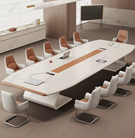 Nouveau bureau de direction ergonomique convertible en bois massif, table de conférence, design extensible écologique pour la maison