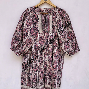 Nuevo Vestido Mini Elizabeth de Manga Larga con Cuello Mandarín y Estampado Floral para Mujer, Informal y Ecológico - Product Image 1