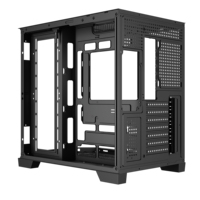 Nuevo Modelo en Oferta, Caja de Ordenador para Juegos Negra, Caja de PC con Tres Lados de Vidrio Templado, Caja de Ordenador Tipo Torre