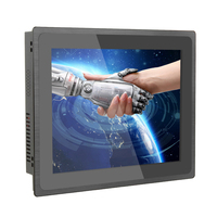 Hmi girişi ile 10 12 inç dokunmatik ekran monitör ahududu Pi için yüksek çözünürlük 1024*768 Lcd monitör