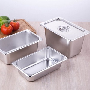 hospitalidad suministros fiables contenedor de almacenamiento de alimentos de acero inoxidable 201 GN grande GN Pan - Product Image 1