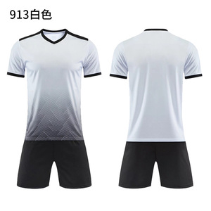 Set di <span class=keywords><strong>Maglie</strong></span> da <span class=keywords><strong>Calcio</strong></span> in Poliestere 100% di Alta Qualità con Stampa a Sublimazione - <span class=keywords><strong>Kit</strong></span> da <span class=keywords><strong>Calcio</strong></span> a Manica Corta per Uomini Adulti |   Utilizzo per Allenamento e Partite - Product Image 3
