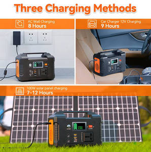 สถานีไฟฟ้าพกพา 200W สำหรับเดินทางกลางแจ้ง แบตเตอรี่ลิเธียมไอออน 1000W พร้อมแผงโซลาร์เซลล์ เครื่องกำเนิดไฟฟ้าในรถยนต์ พร้อมตัวควบคุม MPPT - Product Image 5