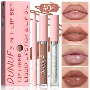 Set <span class=keywords><strong>3</strong></span> in 1 per Trucco Labbra con 12 Colori, Matita Labbra Glitterata a Lunga Durata e Lucidalabbra per Donne - Product Image 3