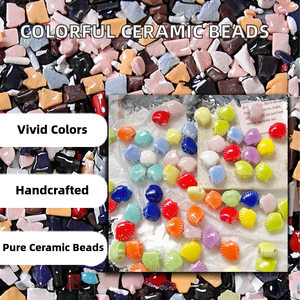 Mini Cuentas de Cerámica de 12mm, Coloridas, de Arcilla y Porcelana, con Forma de Animales, Hechas a Mano, para Graffiti, Abalorios para Pulseras, Collares y Joyería, Weiji WH302 - Product Image 2